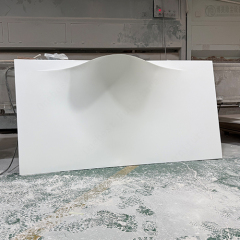 Italian Led Lighting Hand Washing Basins High Grade Corian Bathroom Sink