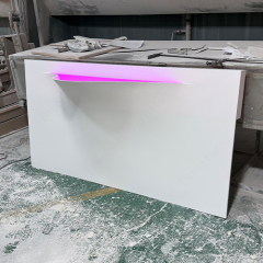Italian Led Lighting Hand Washing Basins High Grade Corian Bathroom Sink