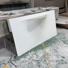 Italian Led Lighting Hand Washing Basins High Grade Corian Bathroom Sink