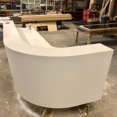 Shenzhen Non-porous Corian Solid Surface Reception Desk Countertops