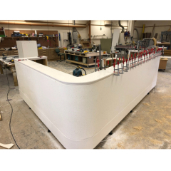 Shenzhen Non-porous Corian Solid Surface Reception Desk Countertops
