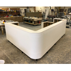 Shenzhen Non-porous Corian Solid Surface Reception Desk Countertops