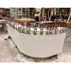 Shenzhen Non-porous Corian Solid Surface Reception Desk Countertops