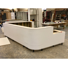 Shenzhen Non-porous Corian Solid Surface Reception Desk Countertops