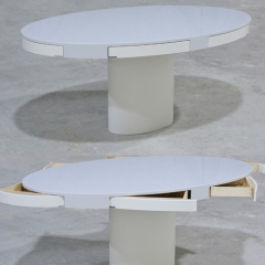 Multi-functional Design Corian Dining Table Oval Shape Coffee Tables