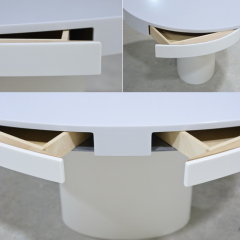 Multi-functional Design Corian Dining Table Oval Shape Coffee Tables