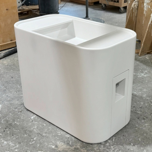 Movable Corian Stone Bathroom Sink White Medical Clinic Wash Basin