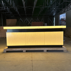 Led Solid Surface and Onyx Stone Bar Counter Factory/Bar Stools