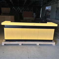 Led Solid Surface and Onyx Stone Bar Counter Factory/Bar Stools