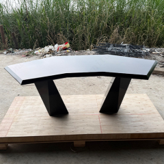 Custom Balck Corian Solid Surface Office Desk Modern Home Game Tables