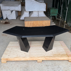 Custom Balck Corian Solid Surface Office Desk Modern Home Game Tables