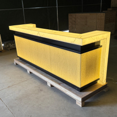 Led Solid Surface and Onyx Stone Bar Counter Factory/Bar Stools
