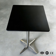 Custom Solid Surface Color Dining Tables 2x2 Feet Restaurants Table