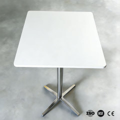 Custom Solid Surface Color Dining Tables 2x2 Feet Restaurants Table