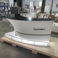 Home Stone Bar Counter Interior Led Boat Shape Bar Furniture Stools