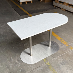 Customized Japanese Style Calacatta Solid Surface Color Dining Table for 4 Person