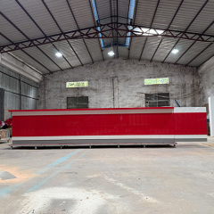 Hot Red Solid Surface Snooker Club Bar Counter and Bar Shelves