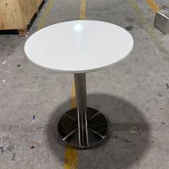 Round Cocktail Tables Portable Corian Solid Surface Dining Table Furniture