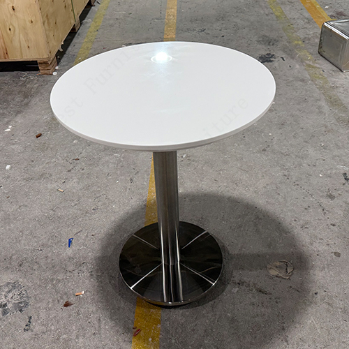 Round Cocktail Tables Portable Corian Solid Surface Dining Table Furniture