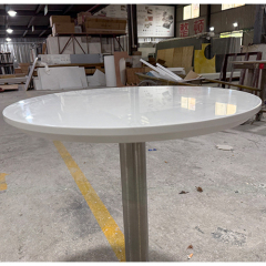 Round Cocktail Tables Portable Corian Solid Surface Dining Table Furniture