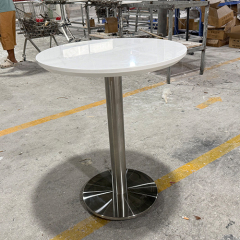 Round Cocktail Tables Portable Corian Solid Surface Dining Table Furniture