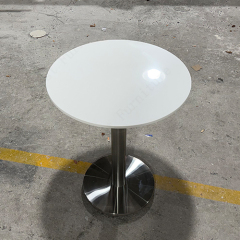 Round Cocktail Tables Portable Corian Solid Surface Dining Table Furniture
