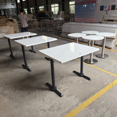 The Disabilities ADA Corian Solid Surface Dining Table Rectangle Cafe Tables