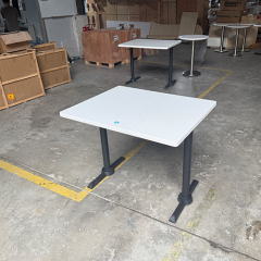 The Disabilities ADA Corian Solid Surface Dining Table Rectangle Cafe Tables