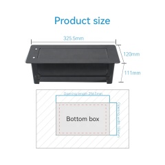 Customized universal socket Hidden Flip Up Outlet Furniture Desk Table Desktop socket Conference Table Power And Data Socket Box