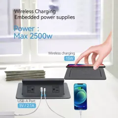 Factory Direct Price Pop Up Charging Socket Meeting Room Pop Up Socket Pop Up Electrical Outlet USB Socket