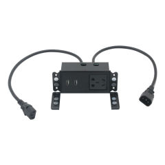 Black USBC socket Desktop USB Socket Desk Universal Panel Socket Decorative Electrical Wall Socket