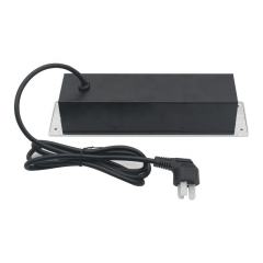 Desk-in Recessed Australian Power Socket with 2 outlets 2 USBA charging QI wireless charging Multifunctional Power sockets with wireless charging for furnitures