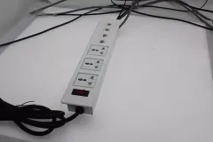Office furniture flip up tabletop power outlets for meeting room table power strip