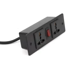 Universal Office Desk Power Strip Charger Universal Outlet From 100v-240v Power Sockets Extension Cord Plug Socket