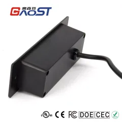 Best Selling Hidden Desk Power Strip Outlets 2 Ways Universal Outlet Sockets 2 USB Ports 5V 2.1A Overload Protector Outlet