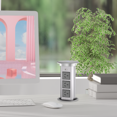 kitchen pop up socket smart electrical power socket pop up power with wireless charger