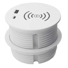 Sofa Power Grommet PD 20 W Desktop Grommet Furniture Round Wireless Charging Socket