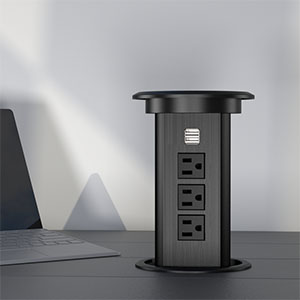 Motorized Socket with 15W QI