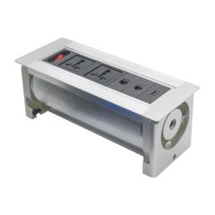 Cutomized Flip up universal socket with switch CAT6 network