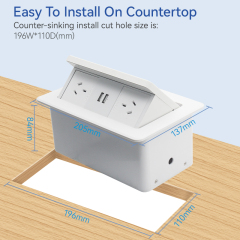 Wholesale Custom Australian Standard Socket And Dual Port USB With QI Wireless Charger Socket