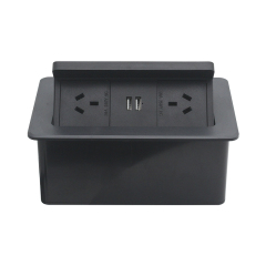 Gaost au standard flush mounting electric office safety ABS pop up socket with 15 w wireless charger