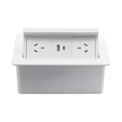 Australian standard electric home safety ABS pop up socket with 15 w wireless charger