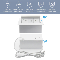Hot sell UK power socket wire cable storage box wireless charger with uk plug