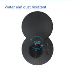 Europe German Desktop Power grommet USB Desk Socket Type C