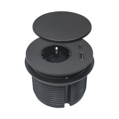 Europe German Desktop Power grommet USB Desk Socket Type C