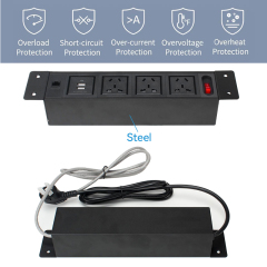 Factory tabletop Cat6 cable power strip surge protector power strip with usb plug extension socket