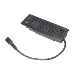 Smart power strip electrical metal power strip table desk HDMI adjustable power strip