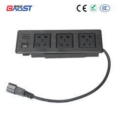 Smart power strip electrical metal power strip table desk HDMI adjustable power strip