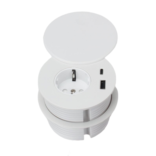 Factory German electrical grommet round desk grommet ABS desk power grommet with usb a+c
