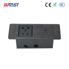 Wide compatible C14 plug metal HDMI power strip distribution unit for hotel office furniture
